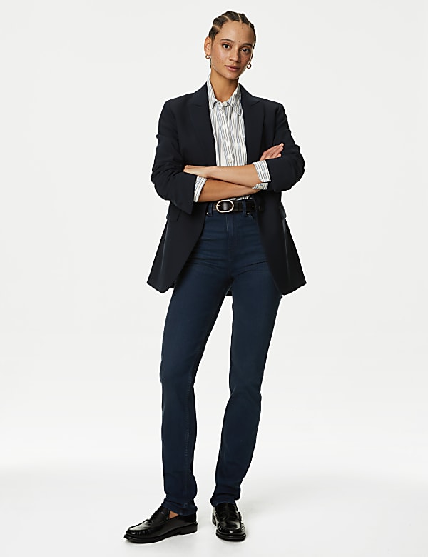 Sienna Straight Leg Jeans with Stretch - NO