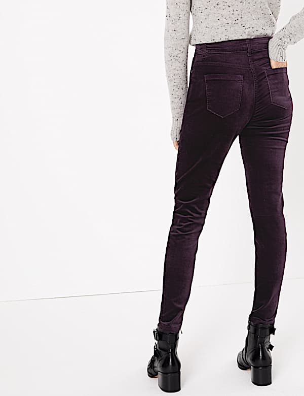 Velvet Corduroy Ankle Grazer Trousers