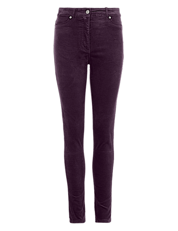 Velvet Corduroy Ankle Grazer Trousers