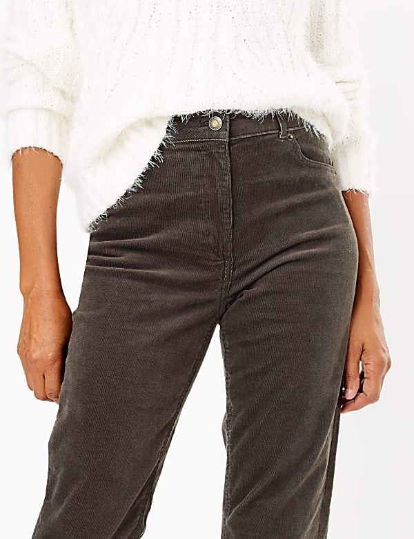 Corduroy Straight Leg Trousers