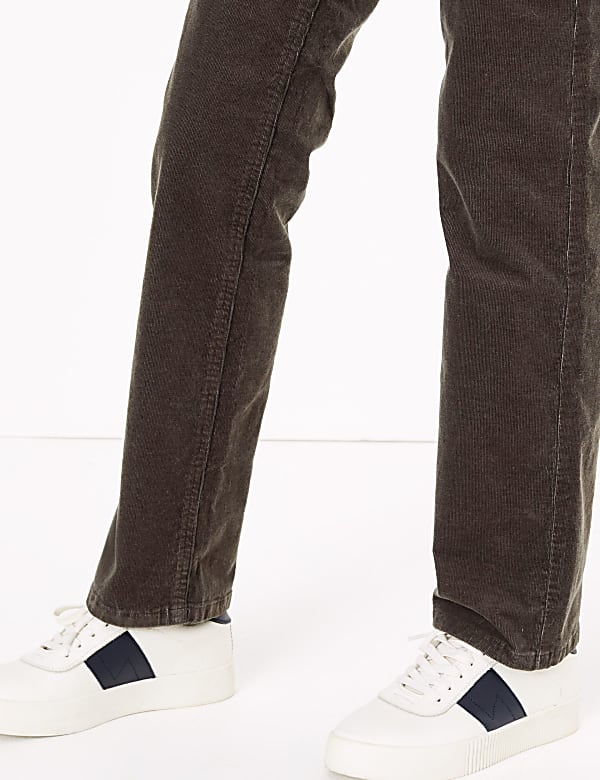 Corduroy Straight Leg Trousers