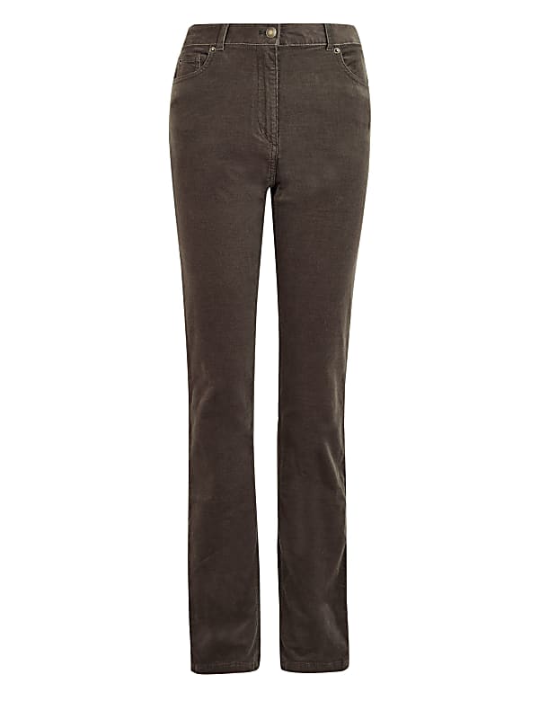Corduroy Straight Leg Trousers