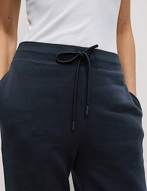 Cotton Rich Drawstring Cuffed Joggers