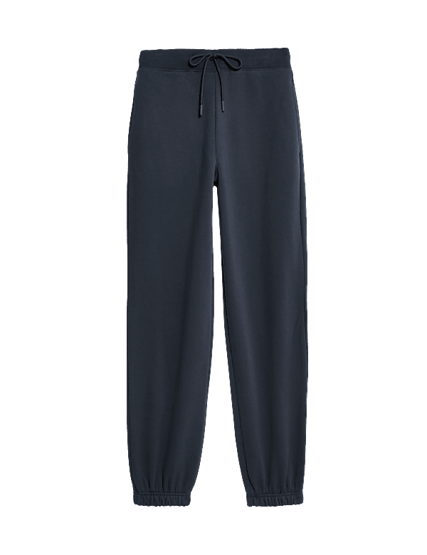 Cotton Rich Drawstring Cuffed Joggers