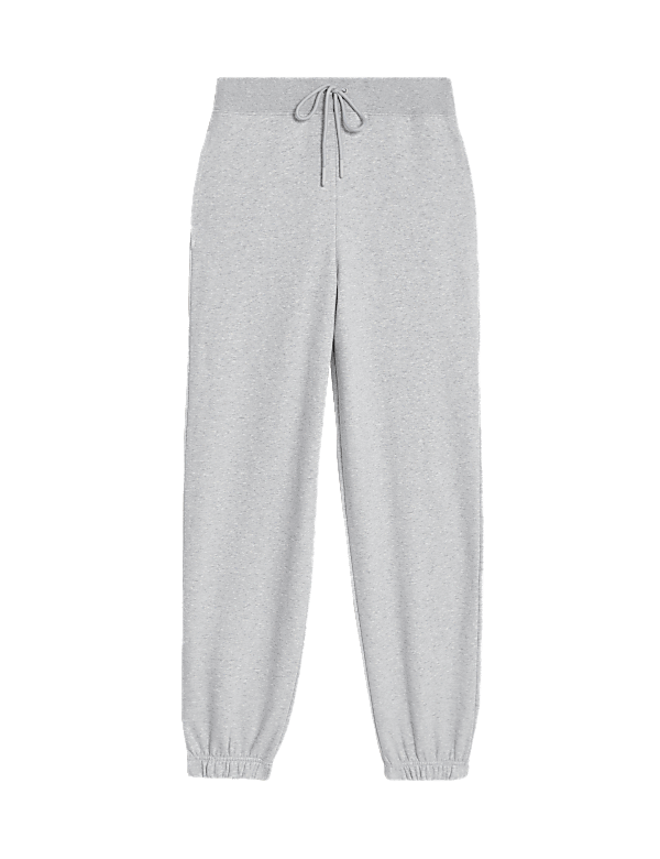Cotton Rich Drawstring Cuffed Joggers