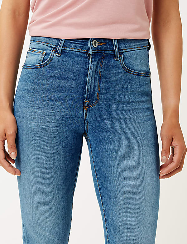 Mid Rise Cigarette Jeans
