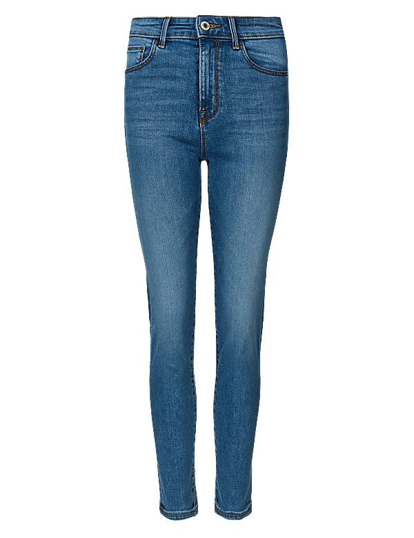 Mid Rise Cigarette Jeans