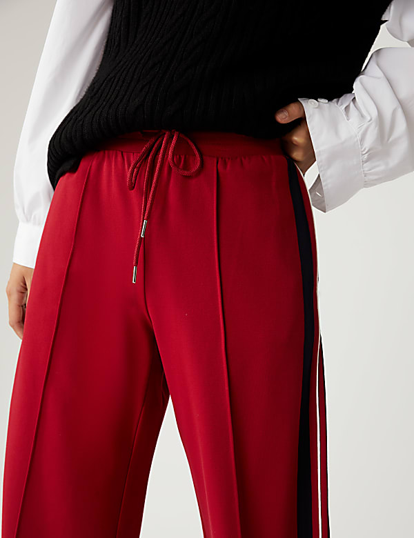 Side Stripe Wide Leg Trousers