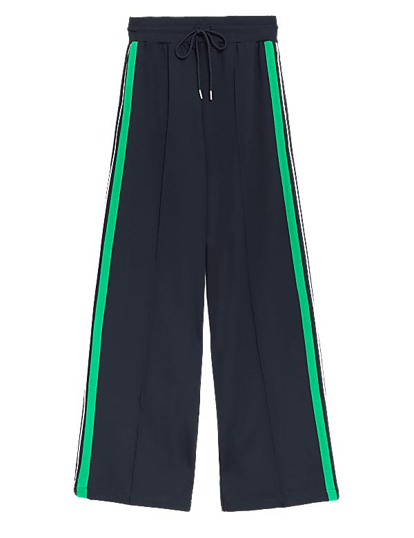 Side Stripe Wide Leg Trousers