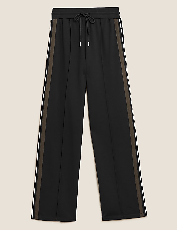 Side Stripe Wide Leg Trousers