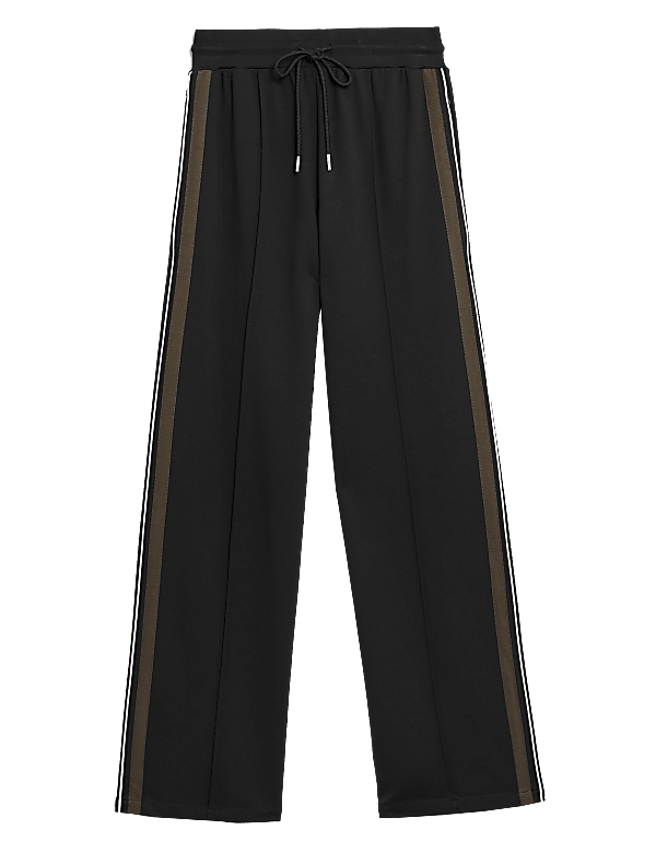 Side Stripe Wide Leg Trousers