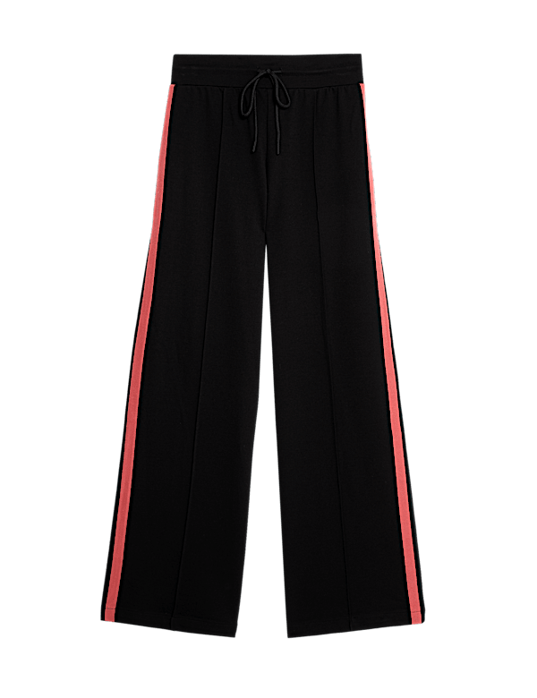 Side Stripe Wide Leg Trousers