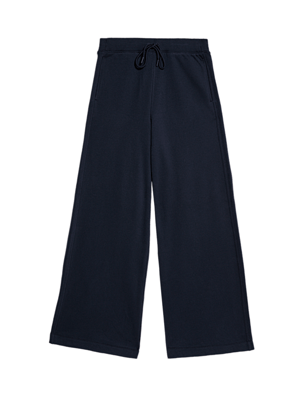 Cotton Rich Brushed Wide Leg Joggers
