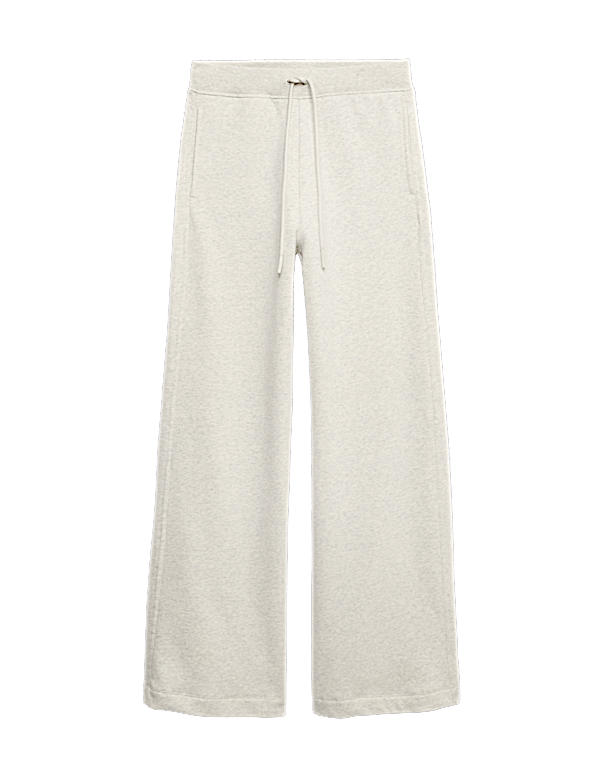 Cotton Rich Brushed Wide Leg Joggers
