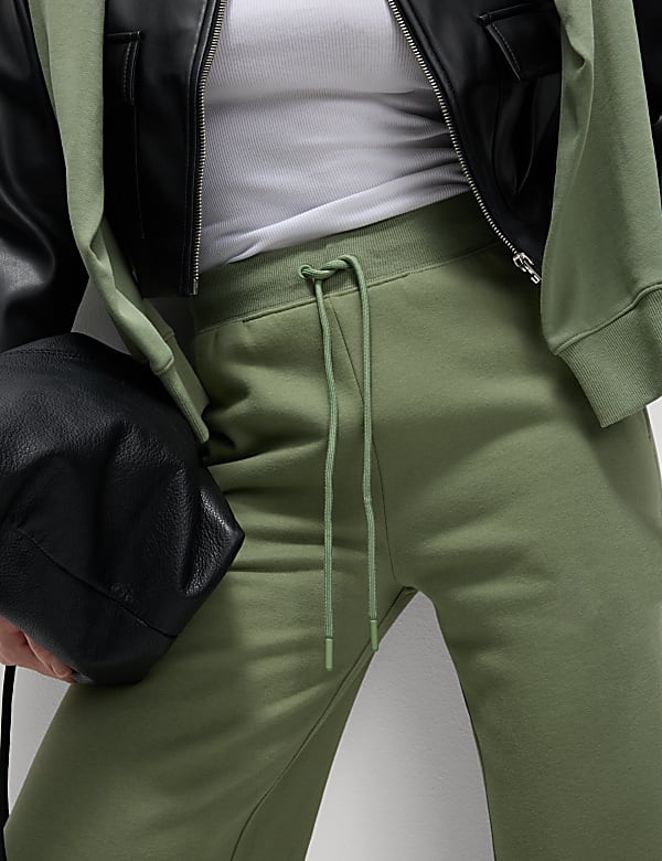 Cotton Rich Brushed Wide Leg Joggers