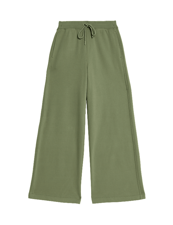Cotton Rich Brushed Wide Leg Joggers