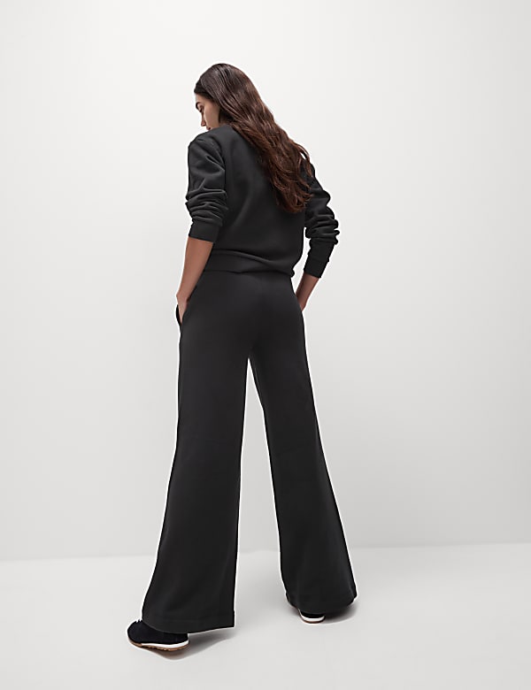 Cotton Rich Brushed Wide Leg Joggers