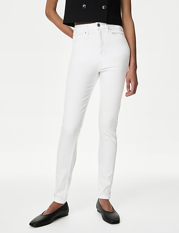 Superzachte skinny Ivy-jeans met hoge taille - NL