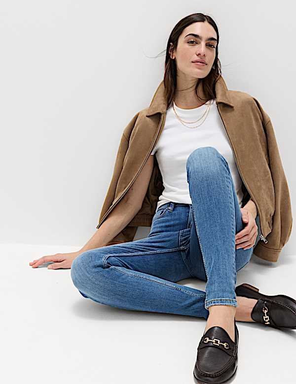 Jean Ivy ultra-doux taille haute coupe skinny - CA