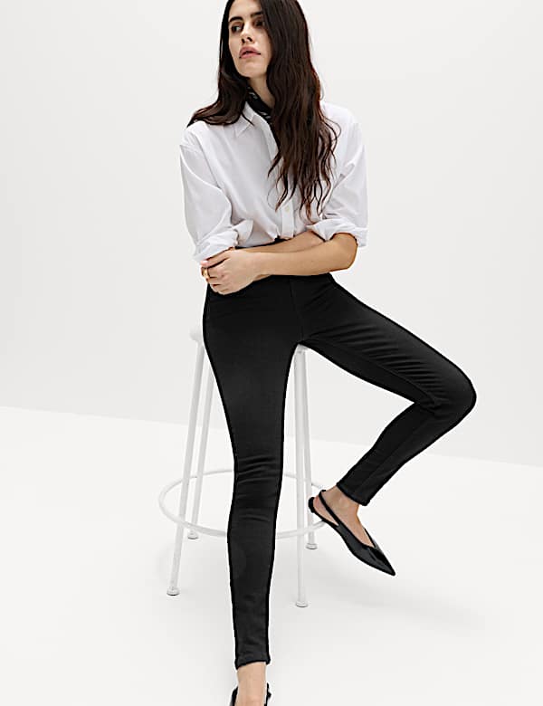 Supermiękkie dżinsy Ivy o kroju skinny z wysokim stanem - PL