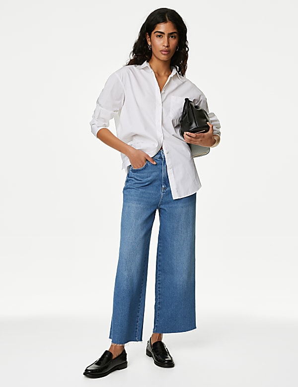 M&s wide leg jeans on sale