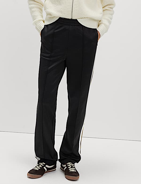 Cotton Rich Retro Side Stripe Joggers - DK