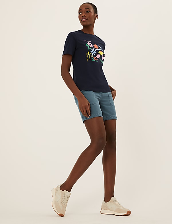 High waisted jogger shorts clearance