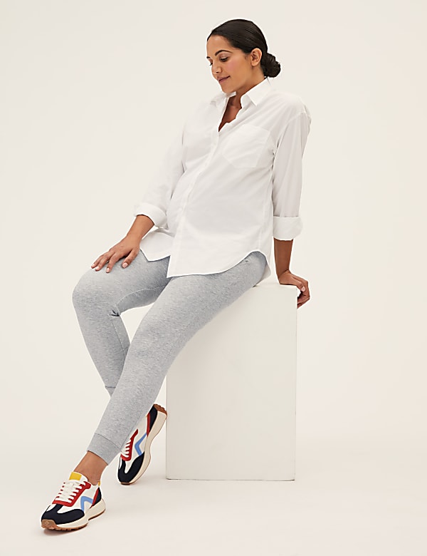Maternity Cotton Rich Cuffed Joggers