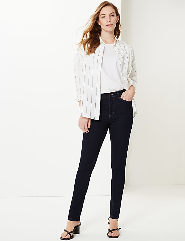Mid Rise Skinny Leg Jeans