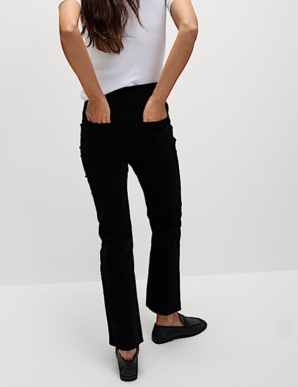 Pantalon coupe droite en velours côtelé - FR