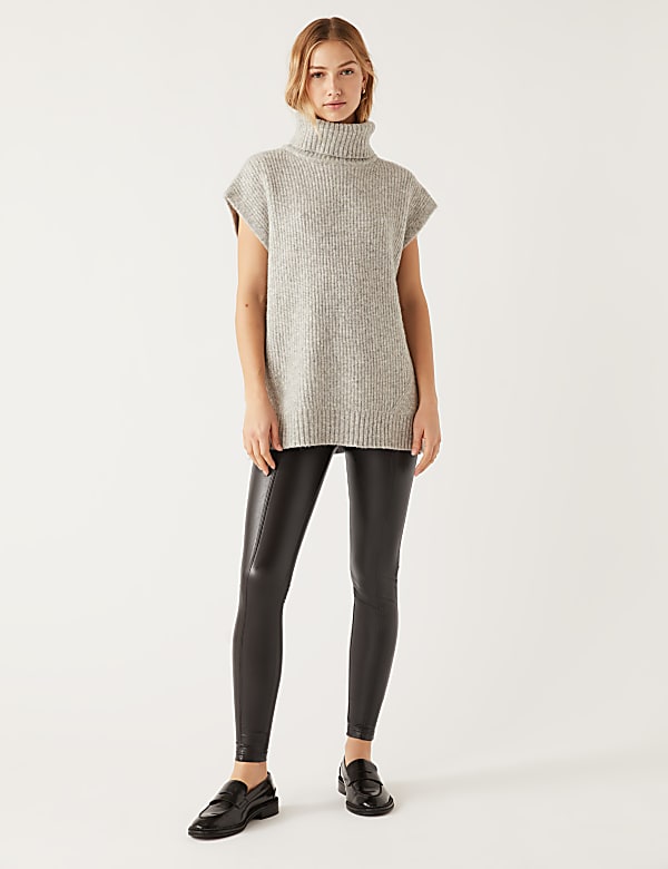 Marks and spencer leather look leggings clearance