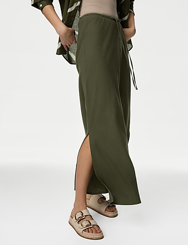 Linen Rich Maxi Skirt - MV