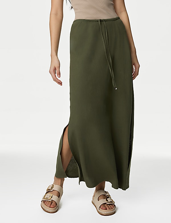 Linen Rich Maxi Skirt - MV