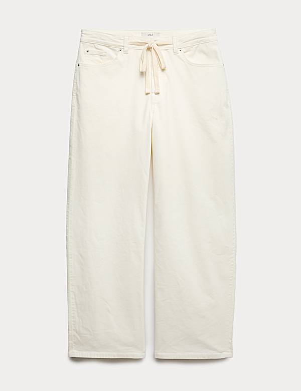 Cotton Rich Cord Wide Leg Trousers - GR