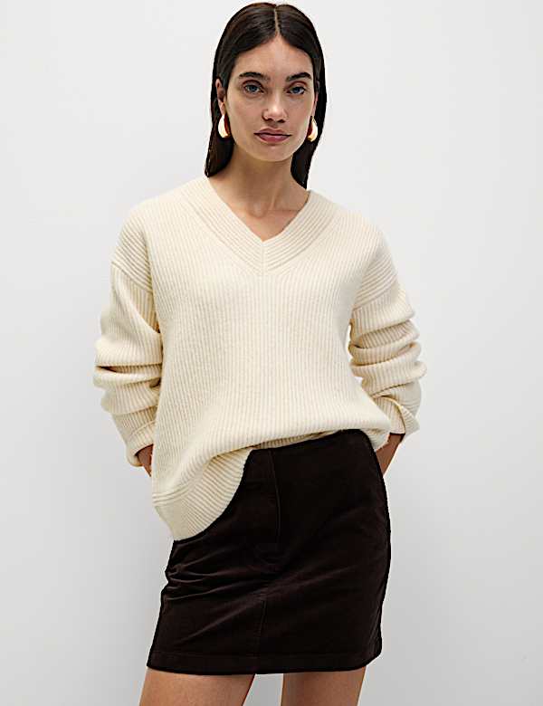 Cord Mini A-Line Skirt - JE