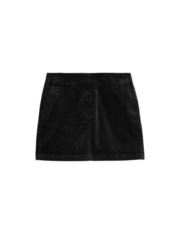 Cord Mini A-Line Skirt