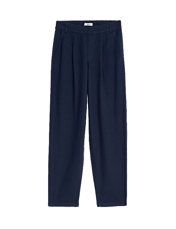 Linen Rich Tapered Trousers