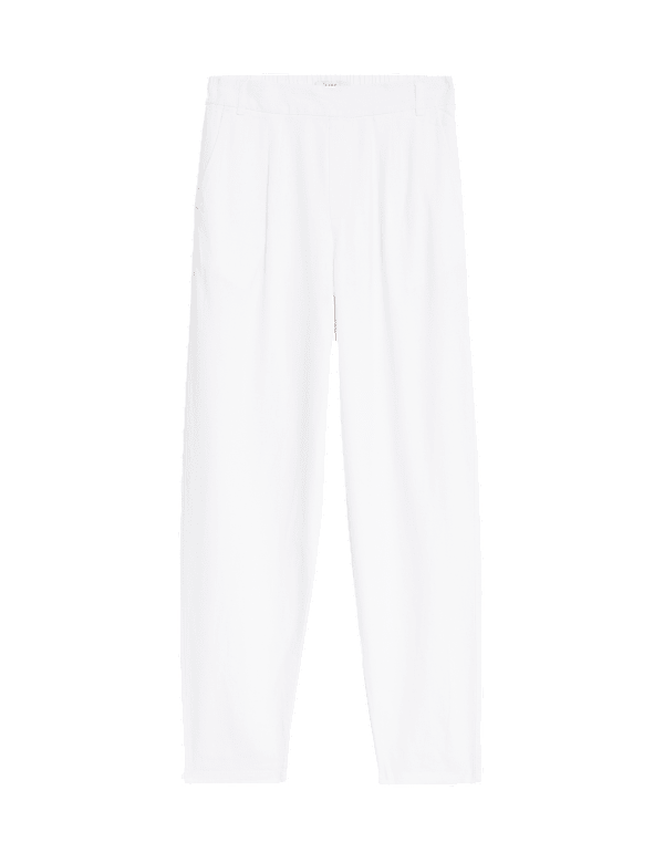 Linen Rich Tapered Trousers