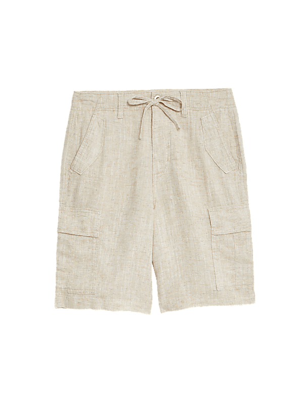 Linen Rich Cargo Utility Shorts