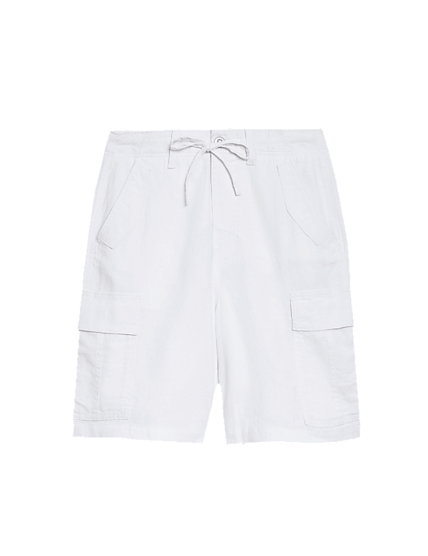 Linen Rich Cargo Utility Shorts