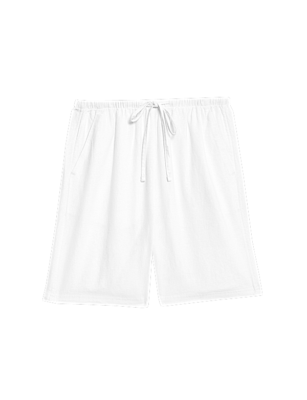 Linen Rich High Waisted Shorts
