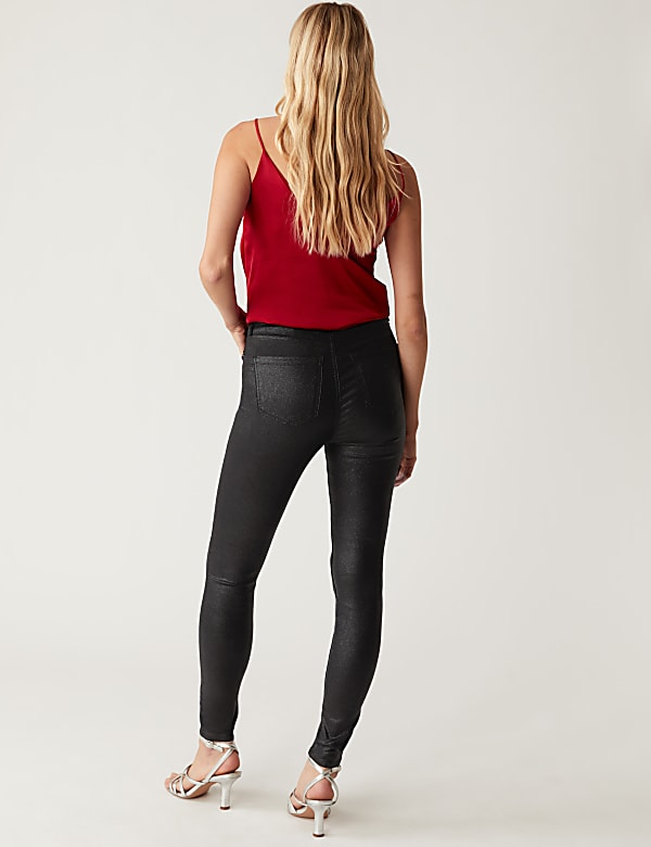 Ivy Shimmer High Waisted Skinny Jeans