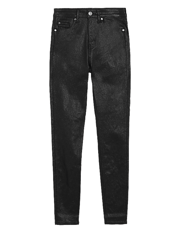 Ivy Shimmer High Waisted Skinny Jeans