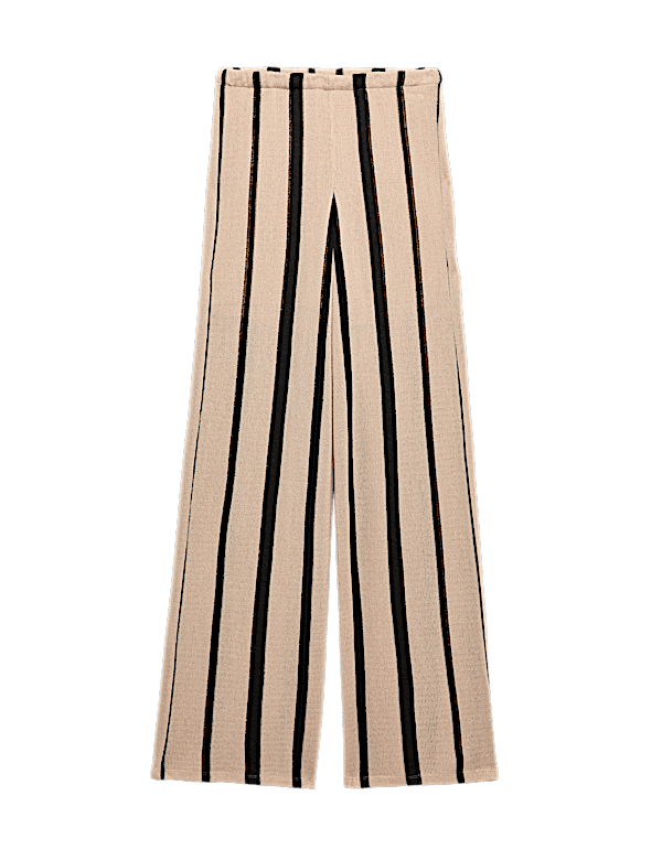 Striped Wide Leg Trousers