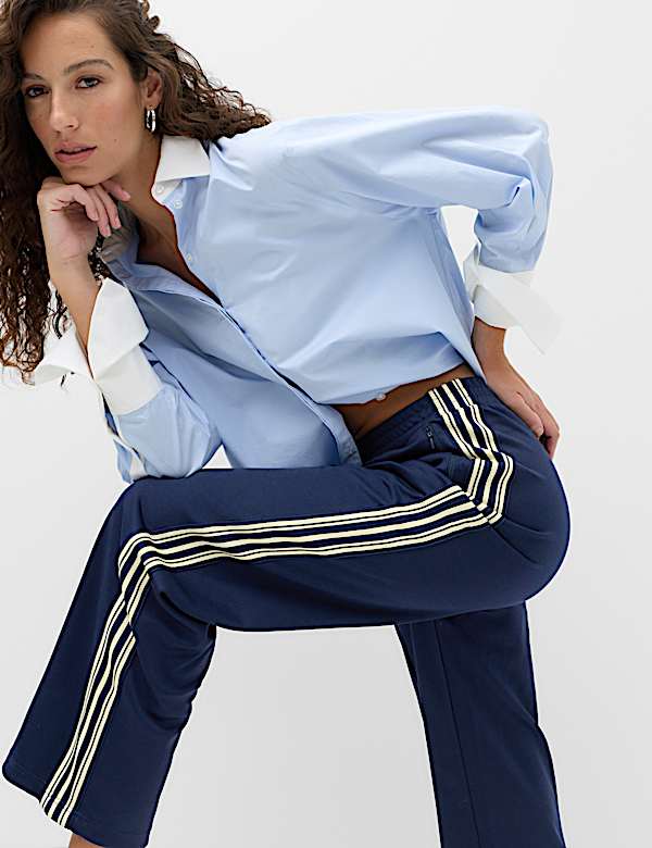 Side Stripe Straight Leg Joggers