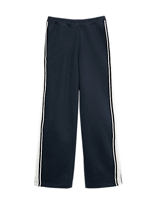Pure Cotton Side Stripe Relaxed Joggers