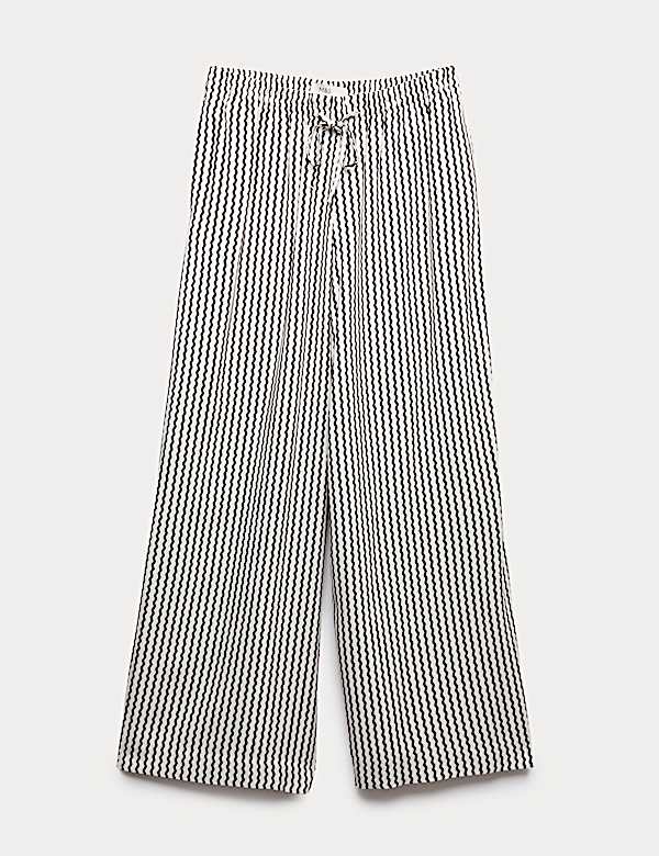 Printed Pull On Wide Leg Culottes - MV
