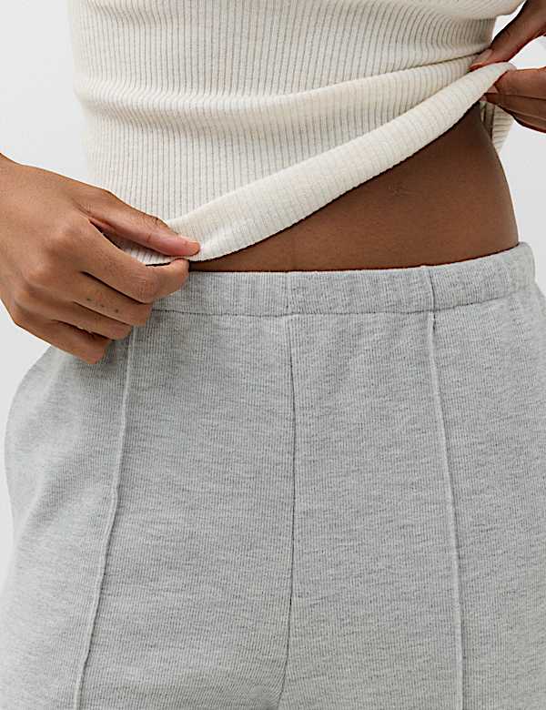 Cotton Rich Pintuck Wide Leg Trousers - MV
