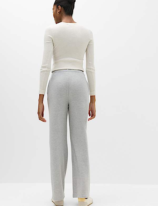 Cotton Rich Pintuck Wide Leg Trousers - MV
