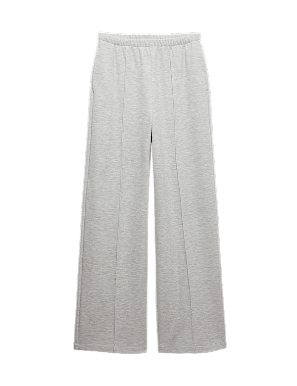 Cotton Rich Pintuck Wide Leg Trousers